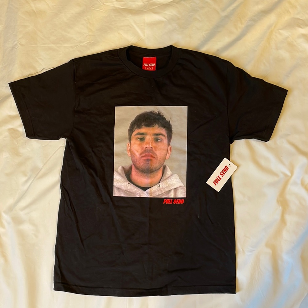 Nelk Full Send Kyle Forgard Mugshot T-Shirt